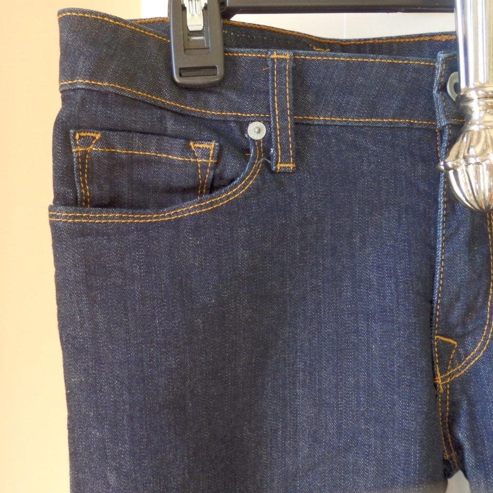Baldwin dark rinse skinny ankle jeans The Rivington mid rise 30 - Picture 3 of 12